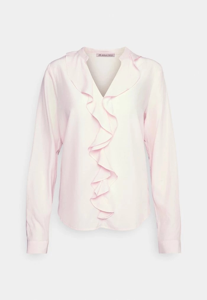 Chemise ANNA FIELD Anna Field Blouse With Frontal Volant Rose Femme | CLC-3253244